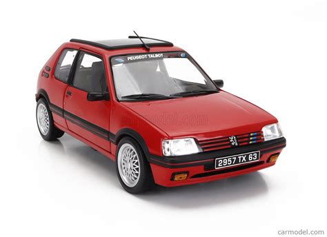 NOREV 184846 Scale 1 18 PEUGEOT 205 1 9 GTi PTS RIMS 1992 RED