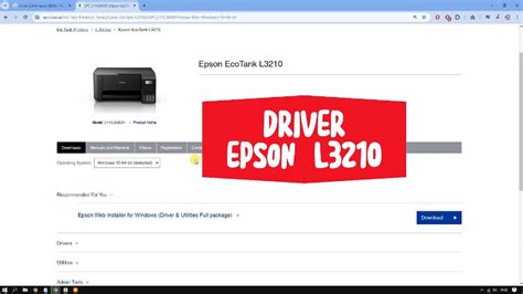 Cara Download Dan Instal Driver Printer Epson L3210 Youtube