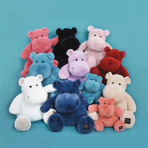 Histoire D Ours Peluche Hippopotame Ivoire Cm Hip Chic