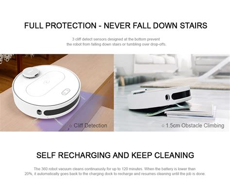 S Automatic Robotic Vacuum Cleaner White