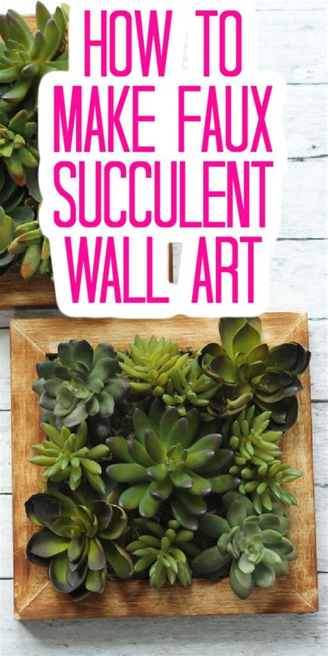 Faux Succulent Wall Art Succulent Hanging Garden Succulent Wall Art