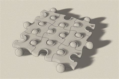 Wave Jigsaw Puzzle Free 3d Model 3d Printable Stl