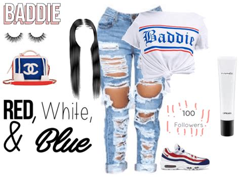 Red And White And Blue Baddies Outfit Outfit Shoplook