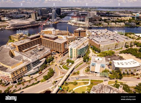 Tampa Fl Usa July 16 2021 Aerial Photo Tampa General Hospital