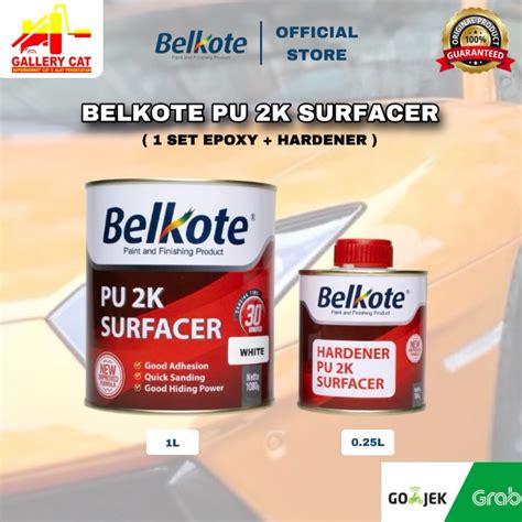 Jual TERMURAH BELKOTE EPOXY PU 2K SURFACER CAT DASAR 1KG Shopee Indonesia