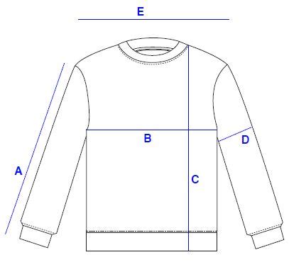 Navy Crewneck Size Chart – The School Store