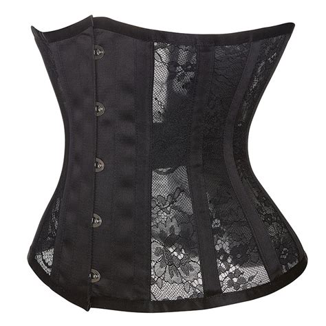 Sexy Steel Boned See Through Lace Breathable Bodyshaper Waist