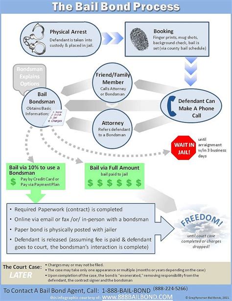 Bail Bond Process Flow Chart Bail Bail Bondsman Process Infographic