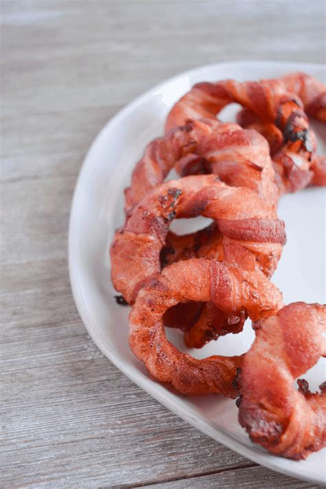 Air Fryer Bacon Wrapped Onion Rings For Frying Out Loud