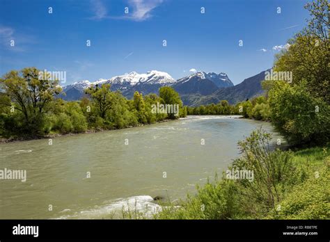 River Salzach near Golling in the austrian alps Stock Photo - Alamy