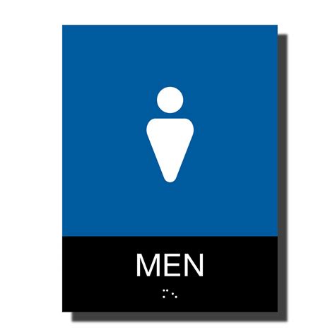 Ada Mens Restroom Sign Chroma Collection Nap Ada Signs Napadasigns