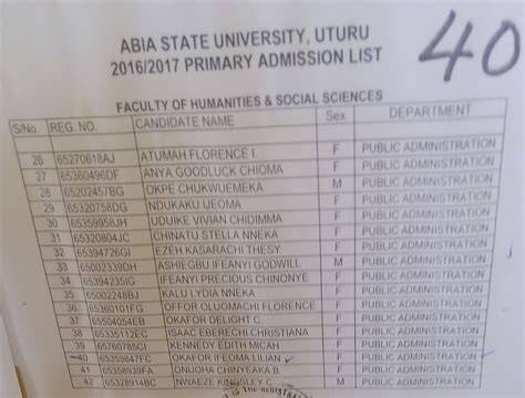 Absu Supplementary Admission Guide 2015