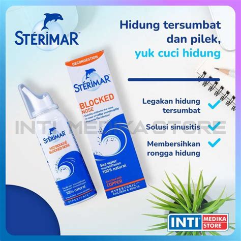 Promo Sterimar Blocked Nose Hygiene 100ml Nasal Spray Hidung Anak