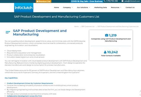 Sap Manufacturing Company Marketing Development List Blog Tech