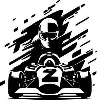 Race Car Black And White Vector Art, Icons, and Graphics for Free Download