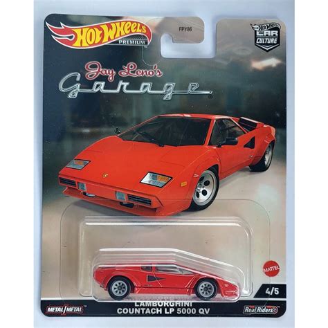 Xe mô hình Hot Wheels Lamborghini countach LP 5000 QV Jay Leno S garage