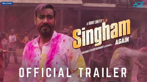 Singham Again Trailer Ajay Devgn Deepika Padukone Akshay Kumar