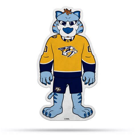 Nashville Predators Pennant Shape Cut Mascot Design - Sports Fan Shop