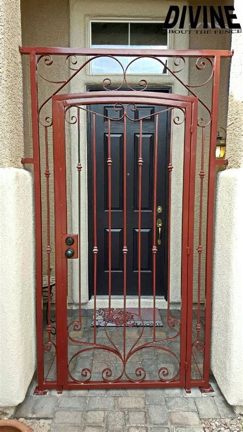 Custom Iron Security Door Designed And Fabricated By Divine About The Fence In Las Vegas