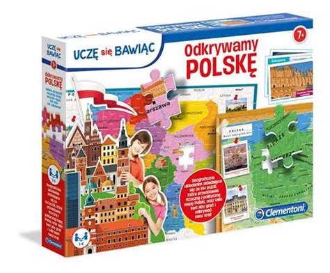 Puzzle Edukacyjne Odkrywamy Polsk Mapa Polski