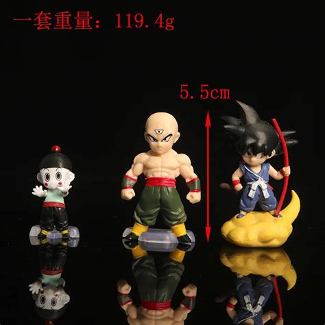 Pcs Set Dragon Ball Figurine Son Goku Tien Shinhan Master Roshi Broli