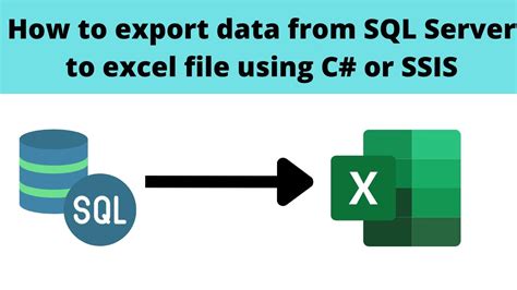 115 How To Export Data From Sql Server To Excel File Using C Youtube