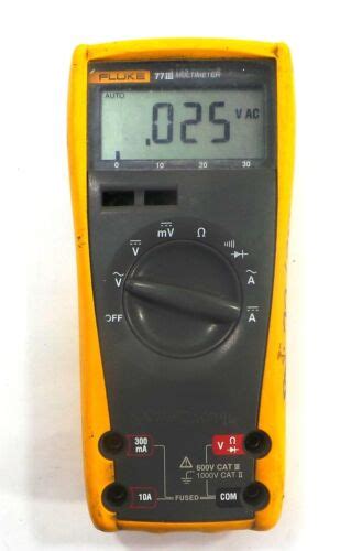 Fluke Iii Digital Multimeter Free Shipping Ebay