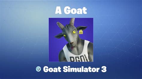 A Goat Fortnite Outfitskin Youtube