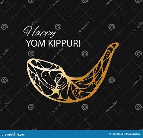 Yom Kippur Shofar Illustration Cartoon Vector | CartoonDealer.com #99560443