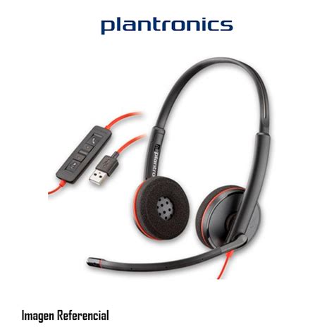 Auricular Plantronics Blackwire C3220 U Pn 209745 101 Plantronics Audifonos Usb Sonido Y