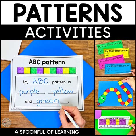 Patterns Activities Ab Abc Aab And Abb Patterns A Spoonful Of