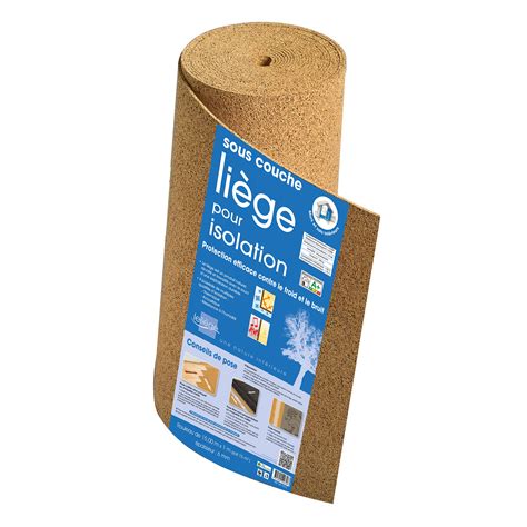 Rouleau liège isolant mur sol SDL l 1 x L 15 m x Ep 6 mm Leroy Merlin