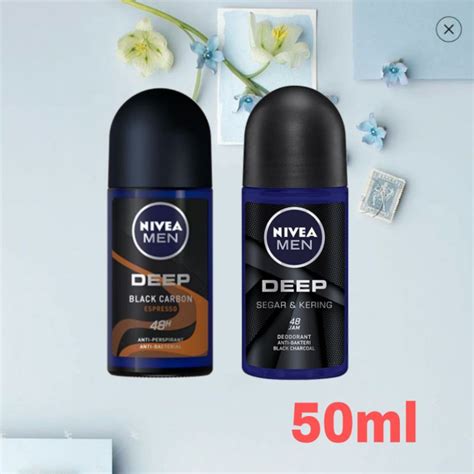 Jual Nivea Men Deodorant Deep Black Charcoal Espresso Deep Segar