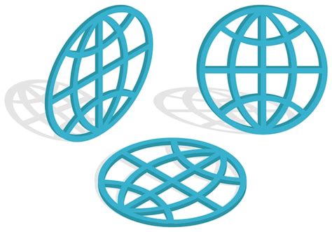 Premium Vector D Globe Icon Isometric Vector Illustrationthe Globe