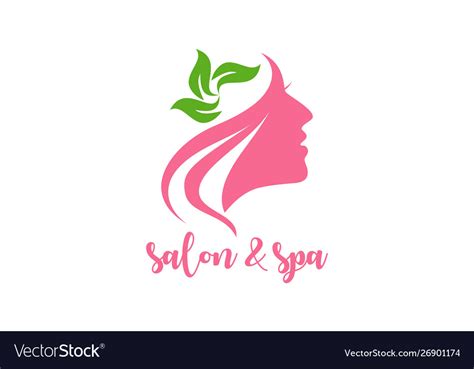 Spa Treatment Salon Logo Beauty Woman Royalty Free Vector