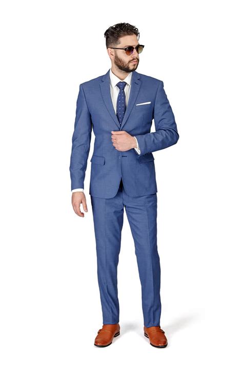 Slim Fit Slate Blue/Grey Micro Textured Weave 2 Button Suit 11812 Vest ...