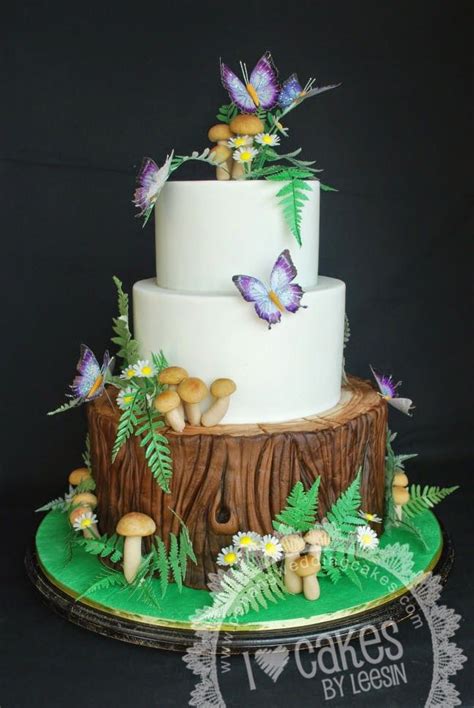 Fantasy Forest Wedding Cake Forest Theme Cakes Fairy Cakes Fantasy Cake