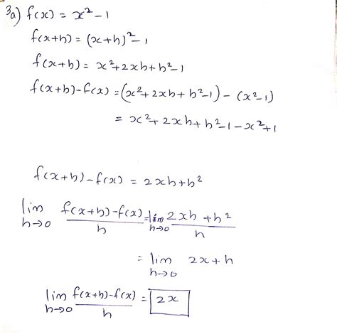 [solved] 3 For The Function Given By F X X 1 Evaluate A Lim F