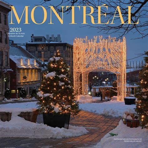 Montreal 2023 12 X 24 Inch Monthly Square Wall Calendar English