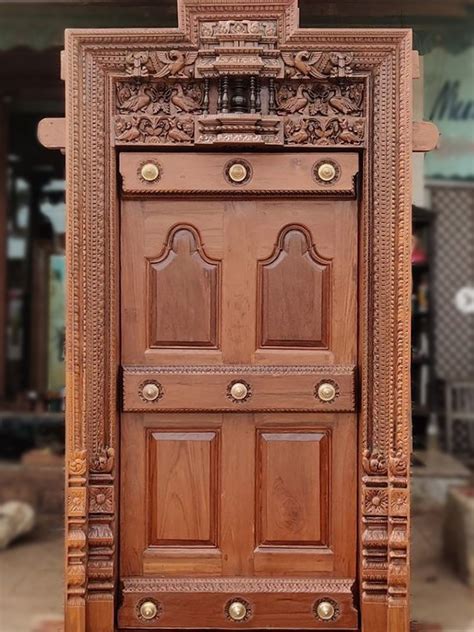 98 Decorated Teakwood Door Exotic India Art