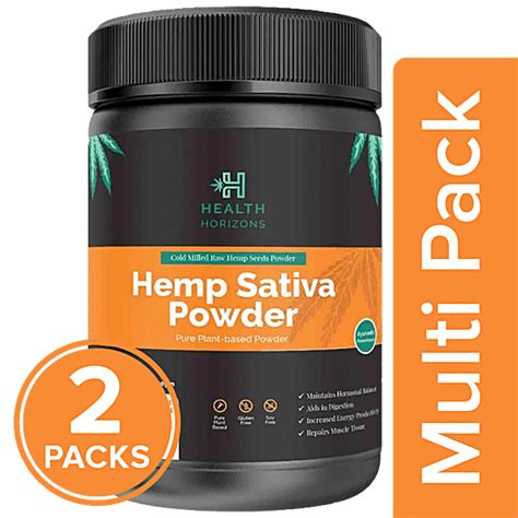 Buy Health Horizons Hemp Sativa Powder Cold Milled Raw Seeds Rich In Omegas Gluten Free