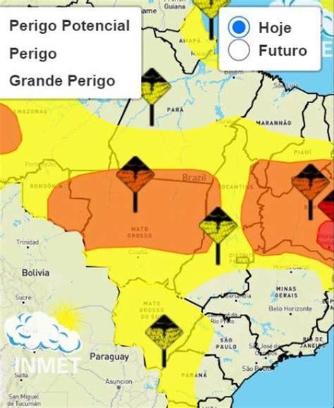 Inmet Emite Alerta De Perigo Potencial De Chuvas Intensas Para Todos