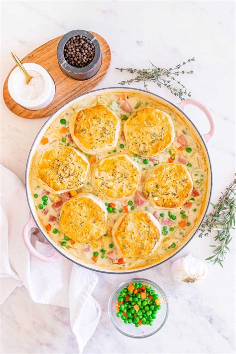 Leftover Ham Pot Pie With Biscuits Xoxobella