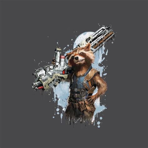 Rocket Racoon Guardians Of The Galaxy Rocket Raccoon T Shirt