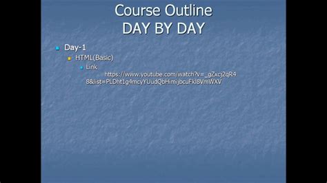 Day Link Html Full Course Youtube