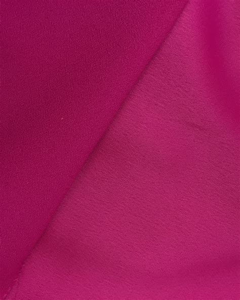 Tissu Cr Pe Envers Satin Rose Fuchsia Cristina Mercerine