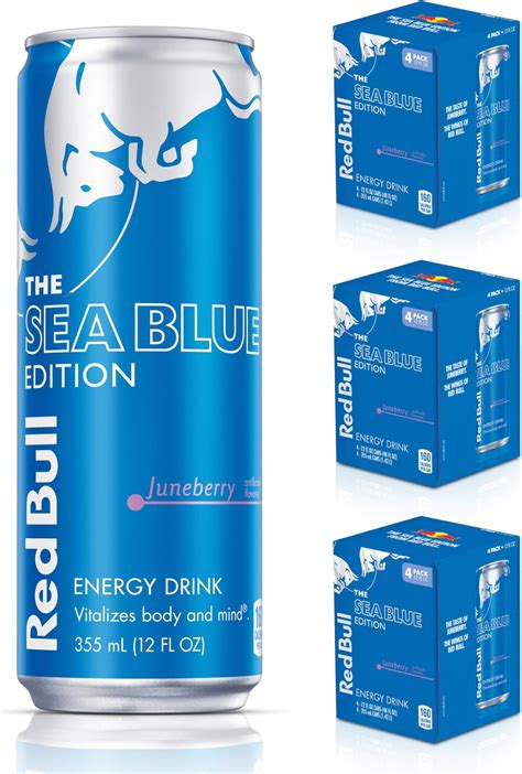 Red Bull Sea Blue Edition Energy Drink Juneberry With