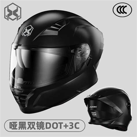 Latest Dot Approved Full Face Racing Helmets Winter Warm Double Visor