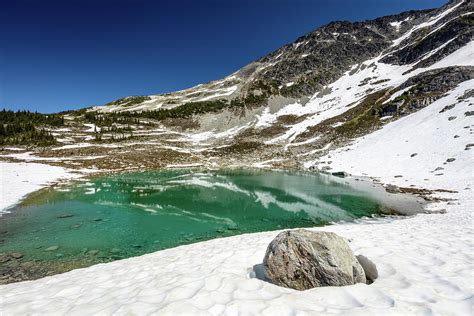 Blackcomb Lake on Blackcomb Mountain Photograph by Pierre Leclerc ...