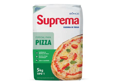 Farinha Trigo Pizza Bunge 5Kg Suprema MegaG Alimentos